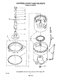 AGITATOR, BASKET, AND TUB Diagram and Parts List for LA7900XTG0  Whirlpool Washer