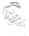 CONTROL Diagram and Parts List for 3ED25DQXAW00  Whirlpool Refrigerator