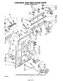 CONTROLS AND REAR PANEL Diagram and Parts List for LA5300XPW0  Whirlpool Washer