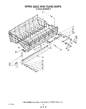 UPPER RACK AND TRACK Diagram and Parts List for 4KUDP220T0  KitchenAid Dishwasher