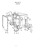 TUB Diagram and Parts List for 8585L20  Roper Dishwasher