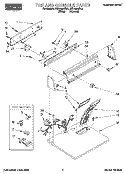 SECTION Diagram and Parts List for REL4634BL2  Roper Dryer