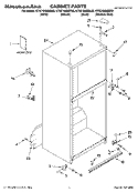 CABINET PARTS Diagram and Parts List for KTRC19KMBL03  KitchenAid Refrigerator