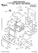 LOWER OVEN PARTS Diagram and Parts List for RBD305PRQ00  Whirlpool Wall Oven