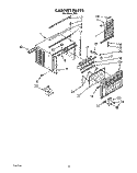 CABINET Diagram and Parts List for R51  Whirlpool Air Conditioner