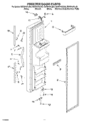 FREEZER DOOR Diagram and Parts List for GS2SHAXLS02  Whirlpool Refrigerator