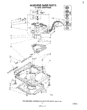MACHINE BASE Diagram and Parts List for LA5430XMW3  Whirlpool Washer