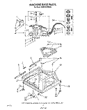MACHINE BASE Diagram and Parts List for KAWE764WWH0  KitchenAid Washer