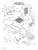 UNIT Diagram and Parts List for CS22AFXKT01  Whirlpool Refrigerator