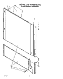 DOOR AND PANEL Diagram and Parts List for KUDP22ST4  KitchenAid Dishwasher