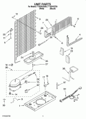 UNIT PARTS Diagram and Parts List for TT16DKXSQ05  Estate Refrigerator