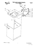TOP AND CABINET, LIT/OPTIONAL Diagram and Parts List for 6LSP8255BW2  Whirlpool Washer