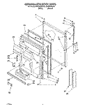 REFRIGERATOR DOOR Diagram and Parts List for ET25PKXDN00  Whirlpool Refrigerator
