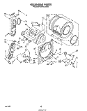 BULKHEAD Diagram and Parts List for LG7011XSW0  Whirlpool Dryer