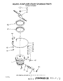 HEATER, PUMP AND LOWER SPRAY ARM Diagram and Parts List for DU9700XR9  Whirlpool Dishwasher