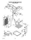 LOWER UNIT AND TUBE Diagram and Parts List for KSSS42DWX01  KitchenAid Refrigerator