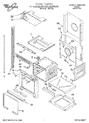 OVEN Diagram and Parts List for RMC275PDQ4  Whirlpool Microwave Oven Combo