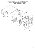 TOP GRILLE AND UNIT COVER Diagram and Parts List for KSSP48QFB05  KitchenAid Refrigerator