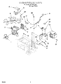 OVEN INTERIOR Diagram and Parts List for MT1100SHQ0  Whirlpool Microwave