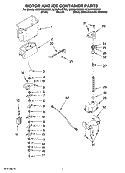 MOTOR AND ICE CONTAINER PARTS Diagram and Parts List for GC5NHAXSQ02  Whirlpool Refrigerator