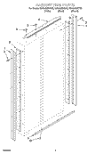 CABINET TRIM Diagram and Parts List for KSSS42MHT00  KitchenAid Refrigerator