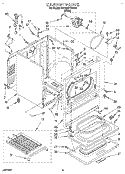 CABINET Diagram and Parts List for KGYW877BWH0  KitchenAid Dryer