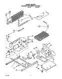 UNIT Diagram and Parts List for ET18YKXAW00  Whirlpool Refrigerator