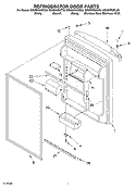 REFRIGERATOR DOOR PARTS Diagram and Parts List for GR2SHKXKT03  Whirlpool Refrigerator