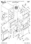 CABINET LINER AND DOOR Diagram and Parts List for EC5100XEN0  Whirlpool Ice Maker