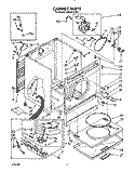 CABINET Diagram and Parts List for LG9101XTW1  Whirlpool Dryer