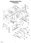 FREEZER LINER PARTS Diagram and Parts List for KBFO42FSX00  KitchenAid Refrigerator