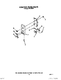 CONTROL PANEL Diagram and Parts List for MS1600XW1  Whirlpool Wall Oven