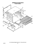 INTERNAL OVEN Diagram and Parts List for SF0100SRW6  Whirlpool Range