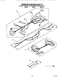 WIRING HARNESS Diagram and Parts List for KEDH207YBL2  KitchenAid Range