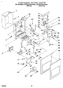 DISPENSER FRONT Diagram and Parts List for 4KSRS25QAW00  KitchenAid Refrigerator