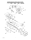 MOTOR AND ICE CONTAINER Diagram and Parts List for GS2SHGXKT01  Whirlpool Refrigerator
