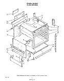 OVEN Diagram and Parts List for RS575PXR3  Whirlpool Range