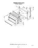 FREEZER DOOR Diagram and Parts List for ET18NKXRWR1  Whirlpool Refrigerator