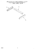 MICROWAVE COMPARTMENT Diagram and Parts List for KEMS377DAL2  KitchenAid Microwave Oven Combo