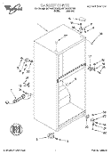 CABINET Diagram and Parts List for 8ET14GKXFN02  Whirlpool Refrigerator
