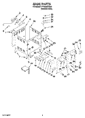 BASE PARTS Diagram and Parts List for KFRS365TSS00  KitchenAid Grill