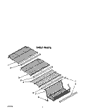 SHELF Diagram and Parts List for EV150NXAW00  Whirlpool Freezer
