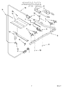 MANIFOLD Diagram and Parts List for SF3000SYW1  Whirlpool Range