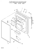 REFRIGERATOR DOOR Diagram and Parts List for GT19DKXGN02  Whirlpool Refrigerator