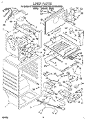 LINER Diagram and Parts List for ET19DKXDN03  Whirlpool Refrigerator