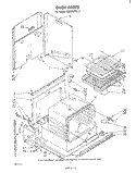 OVEN Diagram and Parts List for RM235PXL2  Whirlpool Microwave Oven Combo
