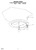HEATER PARTS Diagram and Parts List for KUDI01FKBL0  KitchenAid Dishwasher