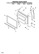 FREEZER DOOR PARTS Diagram and Parts List for KTRP22EMWH02  KitchenAid Refrigerator