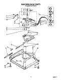 MACHINE BASE Diagram and Parts List for CA2751XWW1  Whirlpool Washer