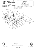 CONSOLE Diagram and Parts List for DU7600XS6  Whirlpool Dishwasher